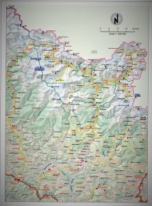 Manaslu Trek Map
